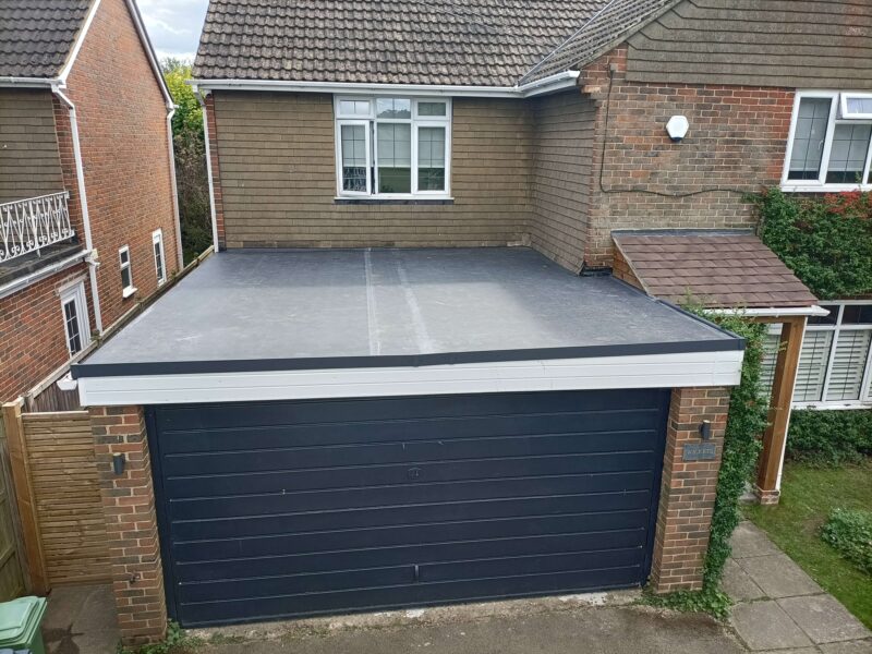 Full flat roof replacement with EDPM