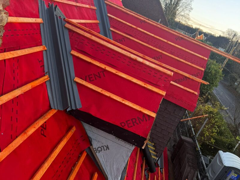 Dormers and main roof with secret gutters