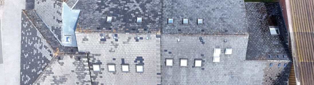 Drone shot of Lionel Hitchen pre work survey