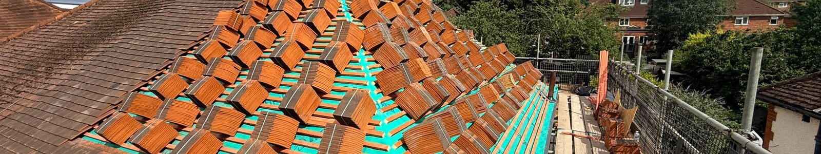 New roof in Tilehurst installing Heritage Clay Tiles