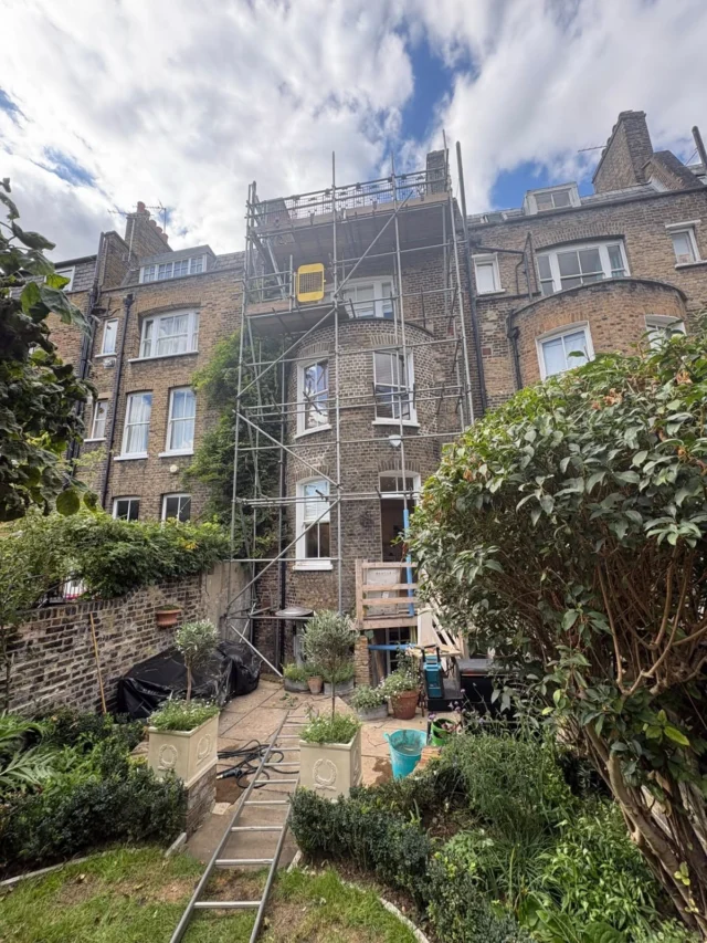 Scaffolding is now in place at Kennington Road, London, ready for the next stage of work on this beautiful Grade II listed building.

Following a lengthy pre-work Listed Building Consent process, we have now been granted permission to begin. With a historic roof like this, the objective is not simply replacement — it is conservation, repair and careful reuse of as much of the original material as possible.

Every existing slate will be gently removed by hand, inspected and set aside for reuse wherever its condition allows. Once exposed, the roof timbers will be carefully assessed and any necessary repairs carried out using methods sympathetic to the original structure.

As part of the works, the thermal performance of the roof will also be improved using CosyWool natural wool insulation, providing a breathable insulation solution well suited to a traditional building.

The roof will then be carefully reinstated, incorporating the retained slates and traditional lead detailing, with the aim of preserving its character while protecting the building for many years to come.

Before work begins, we will complete a detailed photographic record of the existing roof and its historic features. This will be updated throughout the project, creating a chronological record of the work, repairs and any changes made — leaving the building with a comprehensive roofing portfolio for its custodians and, hopefully, the next generation.

Preserve. Repair. Reuse. Restore.

#GradeIIListed #ListedBuilding #HeritageRoofing  #Kennington RoofRestoration ConservationRoofing NaturalSlate TraditionalRoofing Leadwork ArmadilloRoofing NFRC HeritageBuilding